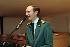 Schützenkönig Alexander Zolda hielt seine Rede in Gedichtform.